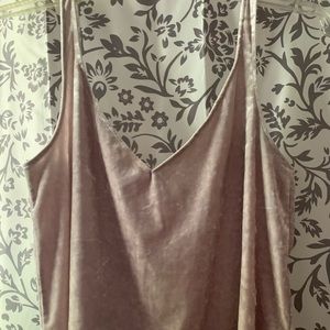 Velvet cream tank
